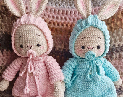 Mila & Luna – Crochet Pattern (Bunny Twins)