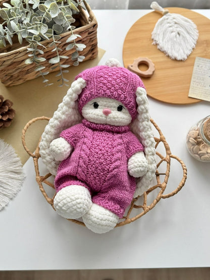 2-in-1 Crochet Pattern: Bear “Topa” + Outfit