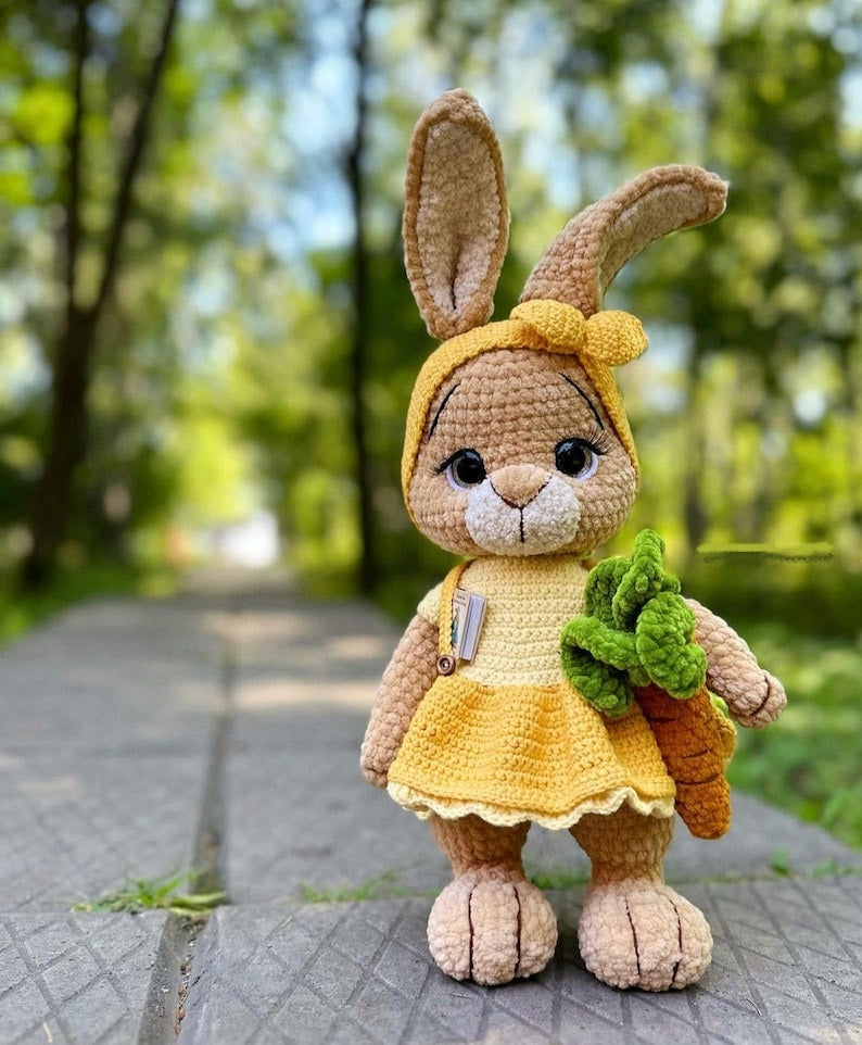 Peter & Leni 🐰 – Komplett virkmönster | Kanin + kläder & accessoarer