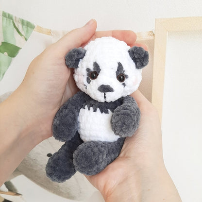 Panda – Virkmönster för en mjuk pandabjörn