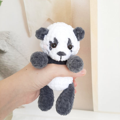 Panda – Virkmönster för en mjuk pandabjörn