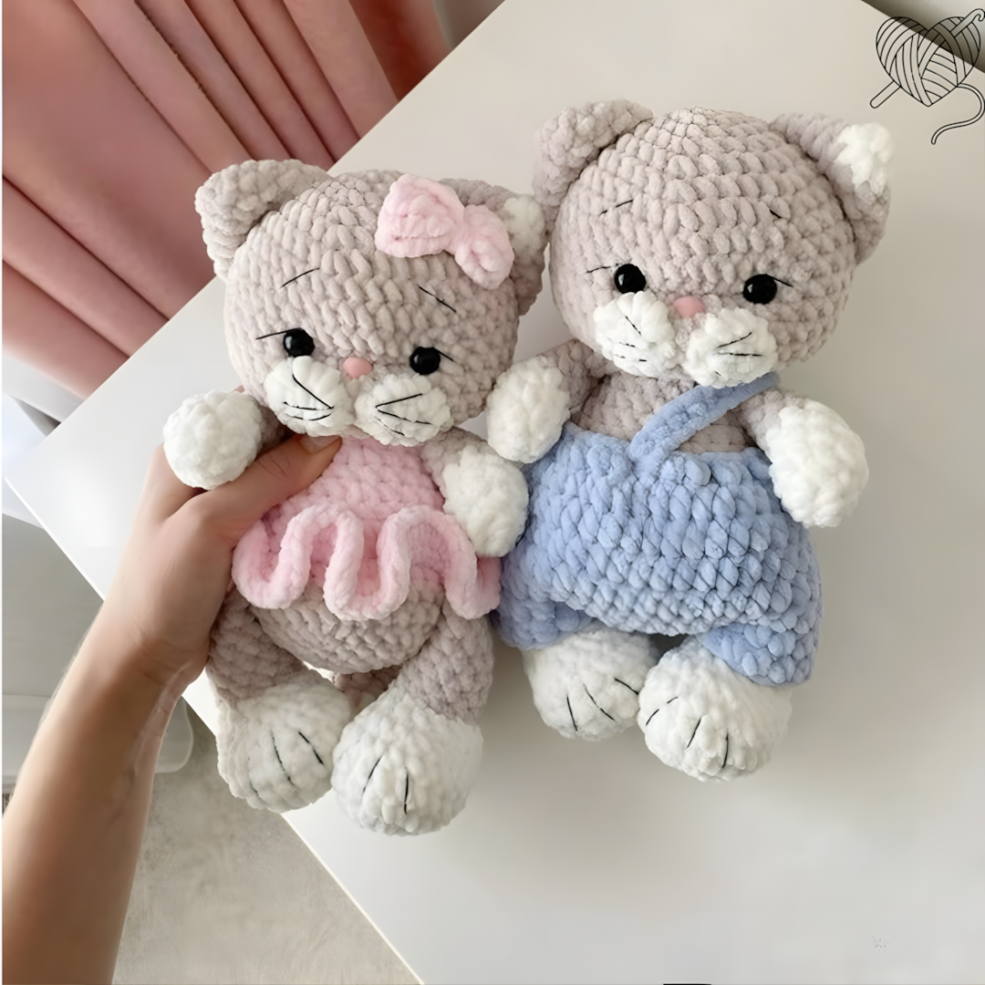 Little Kittens – Crochet Pattern for Two Cats 🐾