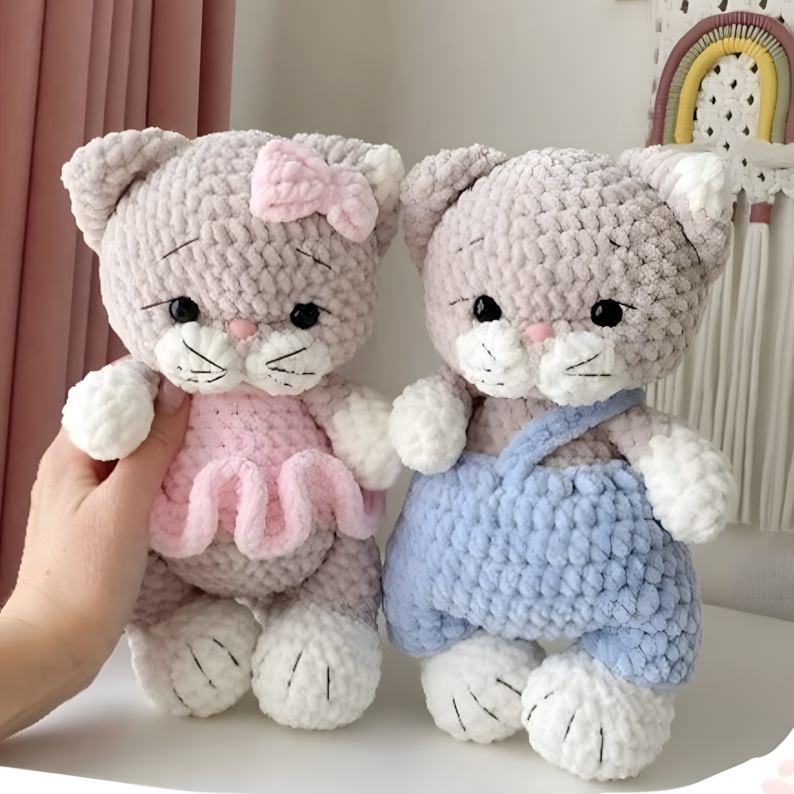 Little Kittens – Crochet Pattern for Two Cats 🐾