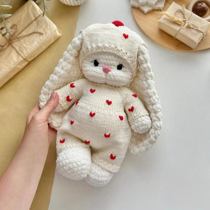 Knitting Set “Romance” – Outfit for Bunny Lala & Bear Topa