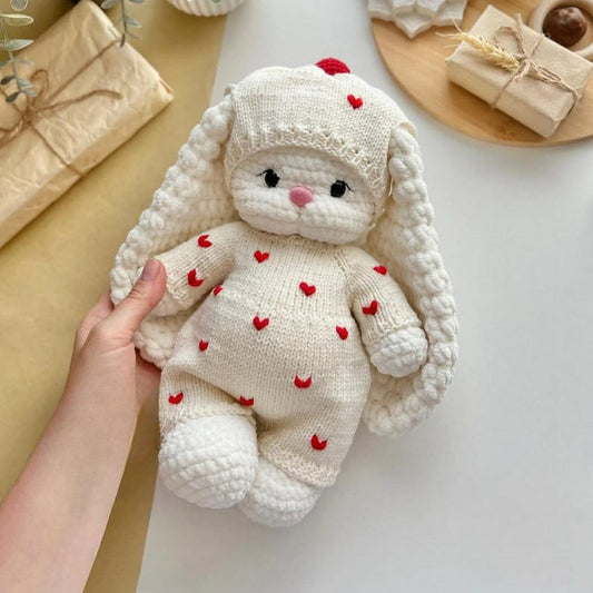 Knitting Set “Romance” – Outfit for Bunny Lala & Bear Topa