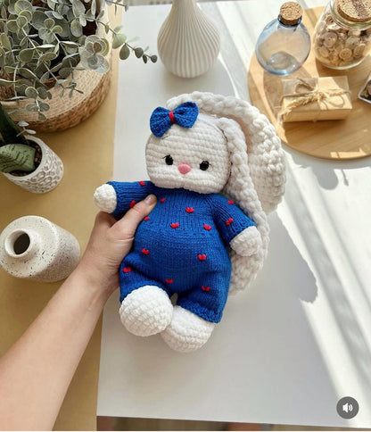 Knitting Set “Romance” – Outfit for Bunny Lala & Bear Topa