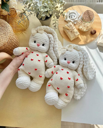 Knitting Set “Romance” – Outfit for Bunny Lala & Bear Topa