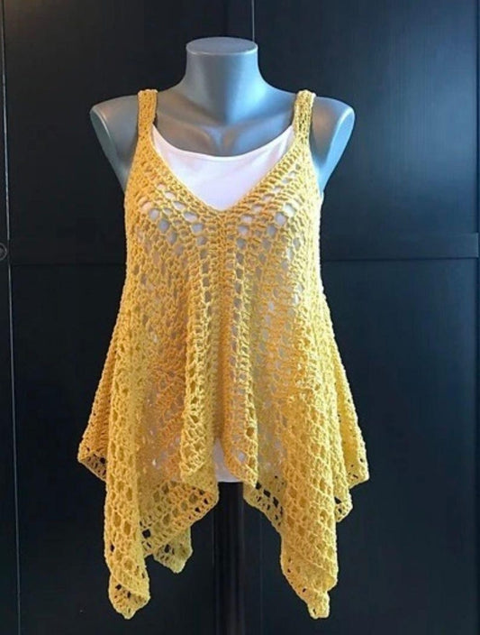 Summer Tunic Cover Top – Crochet Pattern