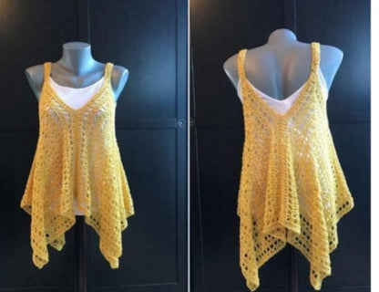 Summer Tunic Cover Top – Crochet Pattern