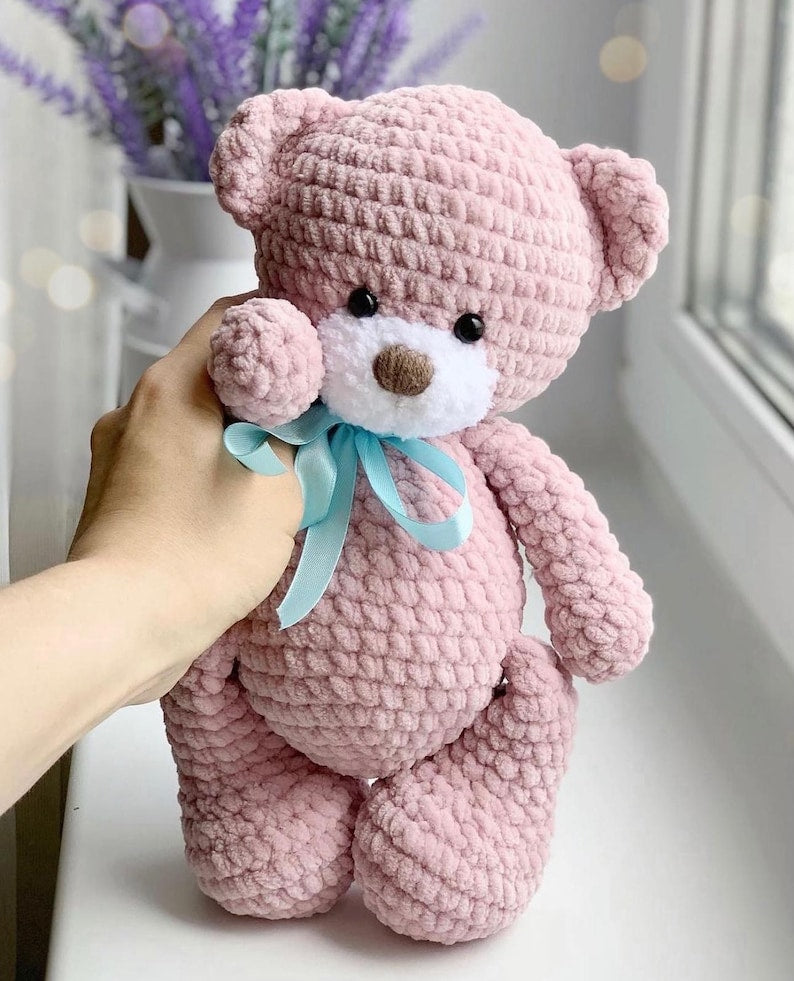 Topa – virkmönster – plyschbjörn