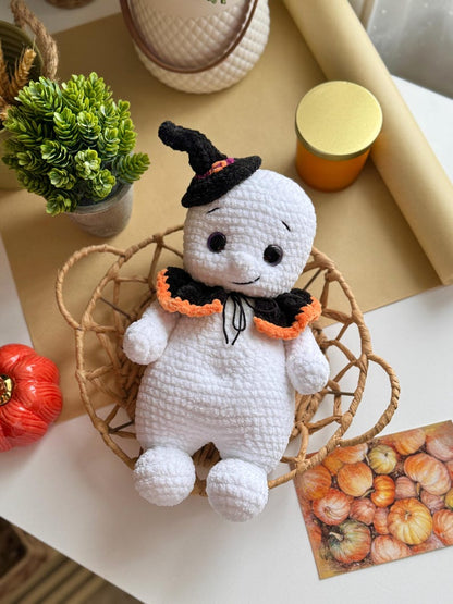 Ghost Boo – Crochet Pattern with Outfit 👻