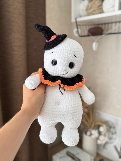 Ghost Boo – Crochet Pattern with Outfit 👻