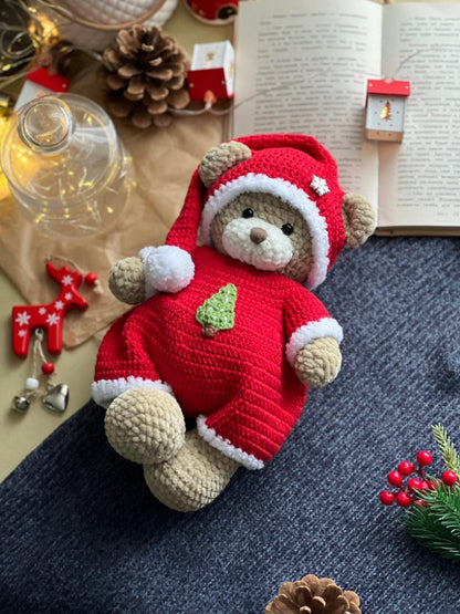 Lala & Topa – 3-in-1 Crochet Set with Christmas Outfit