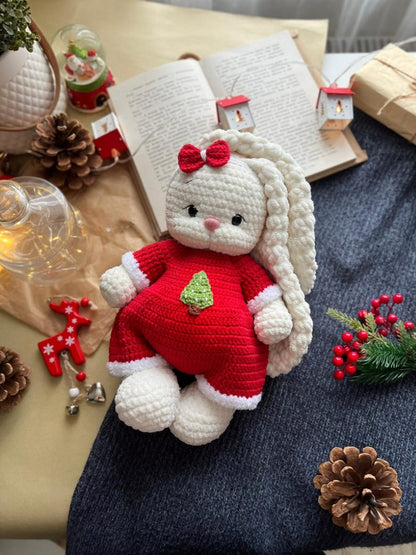 Lala & Topa – 3-in-1 Crochet Set with Christmas Outfit