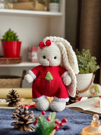 Lala & Topa – 3-in-1 Crochet Set with Christmas Outfit
