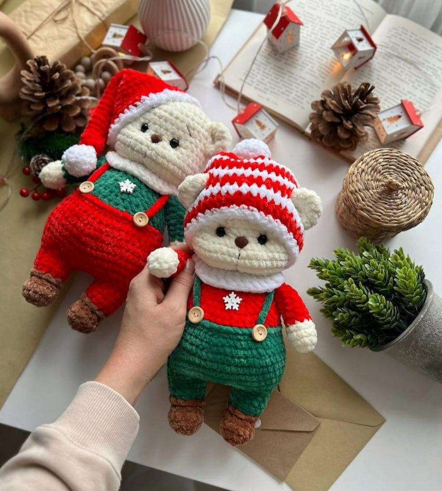Christmas Bear Bruno - Crochet Pattern