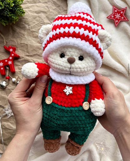Christmas Bear Bruno - Crochet Pattern