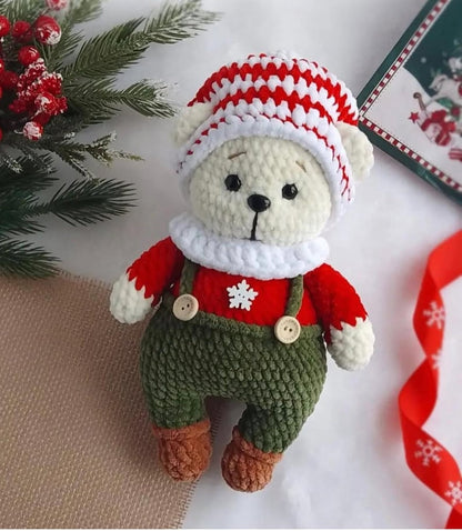 Christmas Bear Bruno - Crochet Pattern