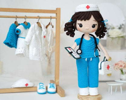 Helen the Nurse – Crochet Pattern with Outfit