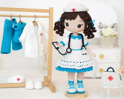 Helen the Nurse – Crochet Pattern with Outfit
