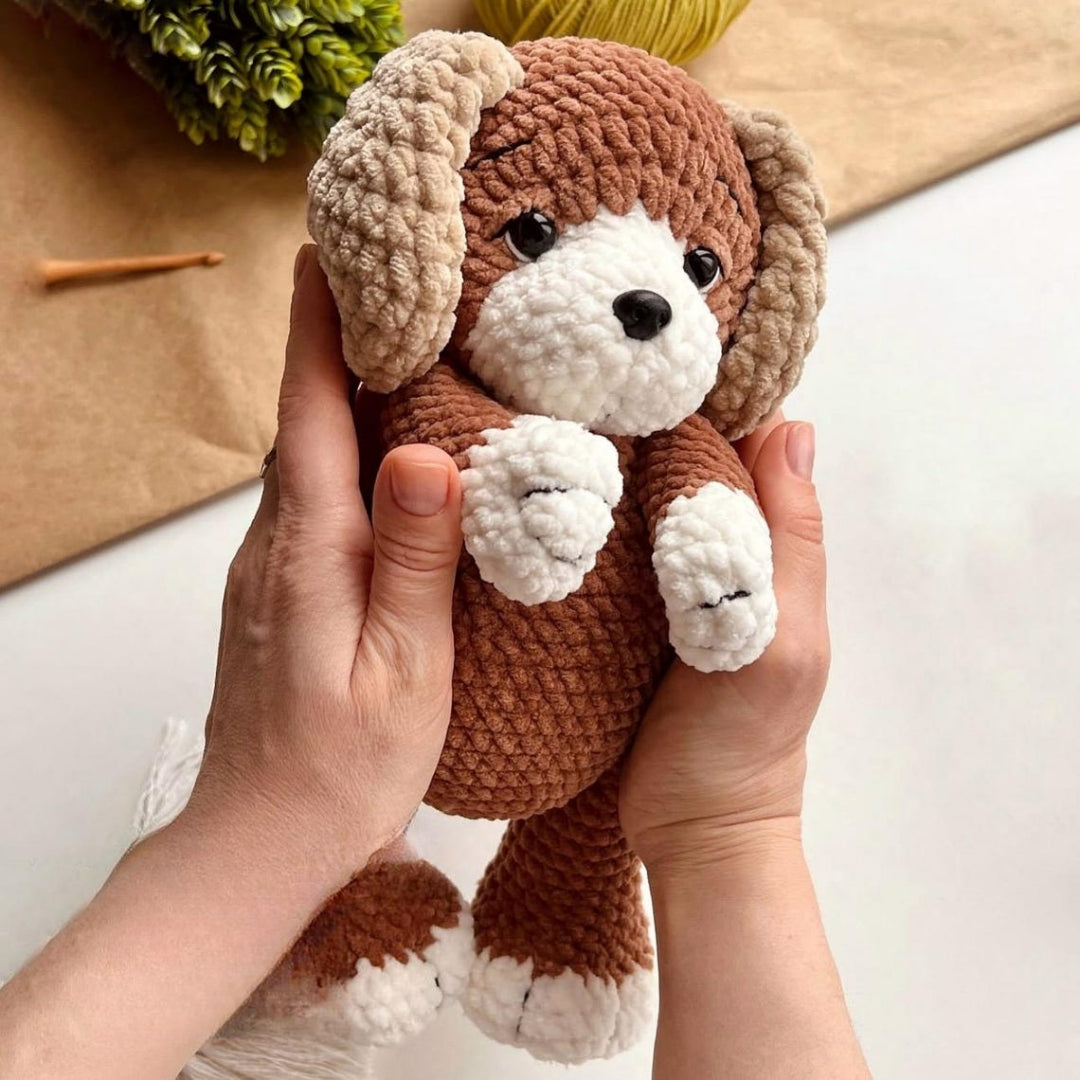 🐶 Oskar – Virkmönster med outfit